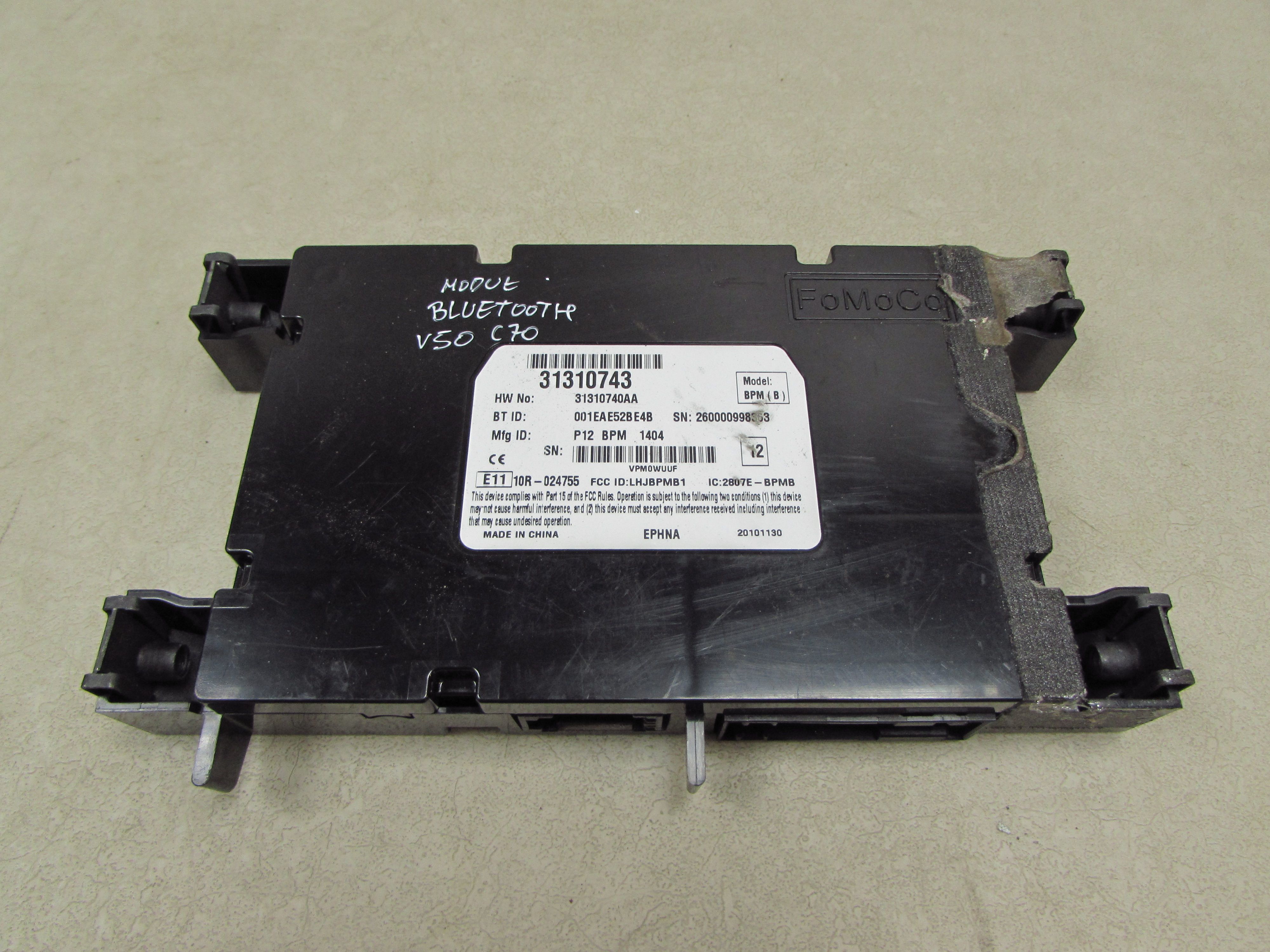 VOLVO S40 V50 C30 C70 LIFT 06-13 MODUL STEROWNIK BLUETOOTH 31310743 VOLVO S40 V50 C30 C70 LIFT 06-13 MODUL STEROWNIK BLUETOOTH 31310743