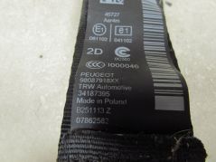 PEUGEOT 308 II T9 13-17 PAS BEZPIECZENSTWA PRAWY TYL 98087918XX