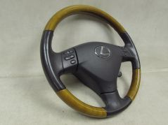 LEXUS RX400H 03-09 KIEROWNICA SKORA DREWNO PODUSZKA AIRBAG