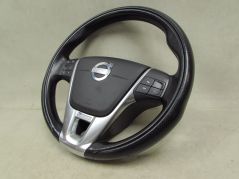 VOLVO S60 II V60 R-DESIGN 10-17 KIEROWNICA MULTIFUNKCJA SKORA PODUSZKA AIRBAG