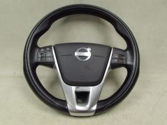 VOLVO S60 II V60 R-DESIGN 10-17 KIEROWNICA MULTIFUNKCJA SKORA PODUSZKA AIRBAG