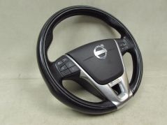 VOLVO S60 II V60 R-DESIGN 10-17 KIEROWNICA MULTIFUNKCJA SKORA PODUSZKA AIRBAG
