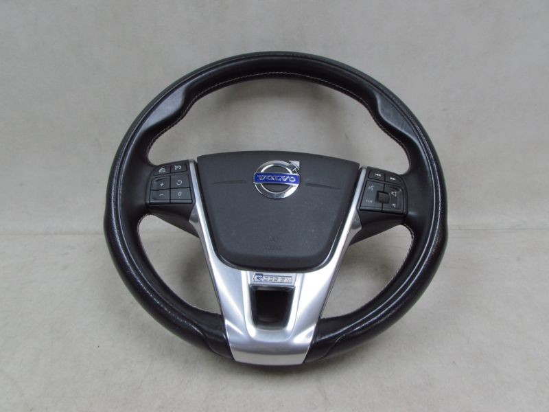 VOLVO S60 II V60 R-DESIGN 10-17 KIEROWNICA MULTIFUNKCJA SKORA PODUSZKA AIRBAG
