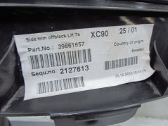 VOLVO XC90 LIFT 07-14 BOCZEK TAPICERKA BAGAZNIKA TYL LEWY 39861657