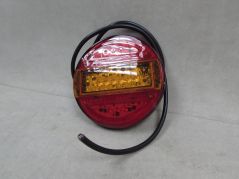 LAMPA TYLNA LED ZESPOLONA STOP OBRYSOWE POZYCYJNE 12/24V OKRĄGŁA UNIWERSALNA 744