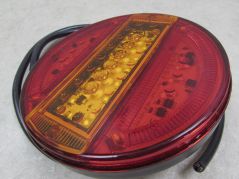 LAMPA TYLNA LED ZESPOLONA STOP OBRYSOWE POZYCYJNE 12/24V OKRĄGŁA UNIWERSALNA 744