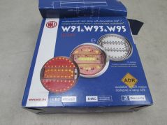 LAMPA TYLNA LED ZESPOLONA STOP OBRYSOWE POZYCYJNE 12/24V OKRĄGŁA UNIWERSALNA 744