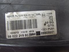 PEUGEOT 208 12-15 LAMPA PRZOD REFLEKTOR LEWY 9802221980 UK
