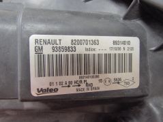 RENAULT TRAFIC II VIVARO 07-14 LAMPA PRZOD LEWA REFLEKTOR 8200701363 93859833 UK