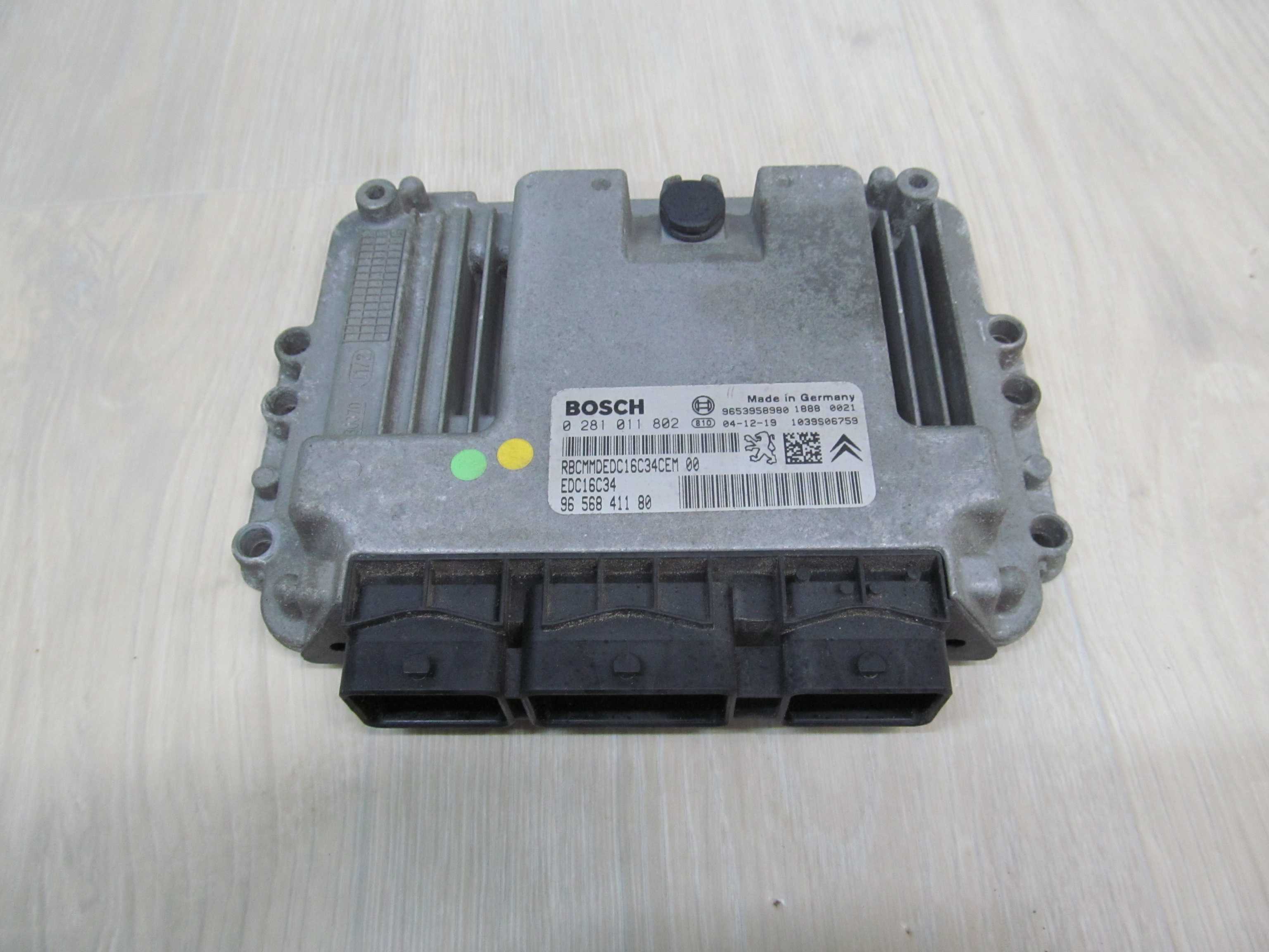 CITROEN PEUGEOT 1.6 HDI KOMPUTER STEROWNIK 0281011802 9656841180
