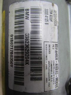BMW E38 E39 96-03 PODUSZKA POWIETRZNA PASAZERA 30004692B