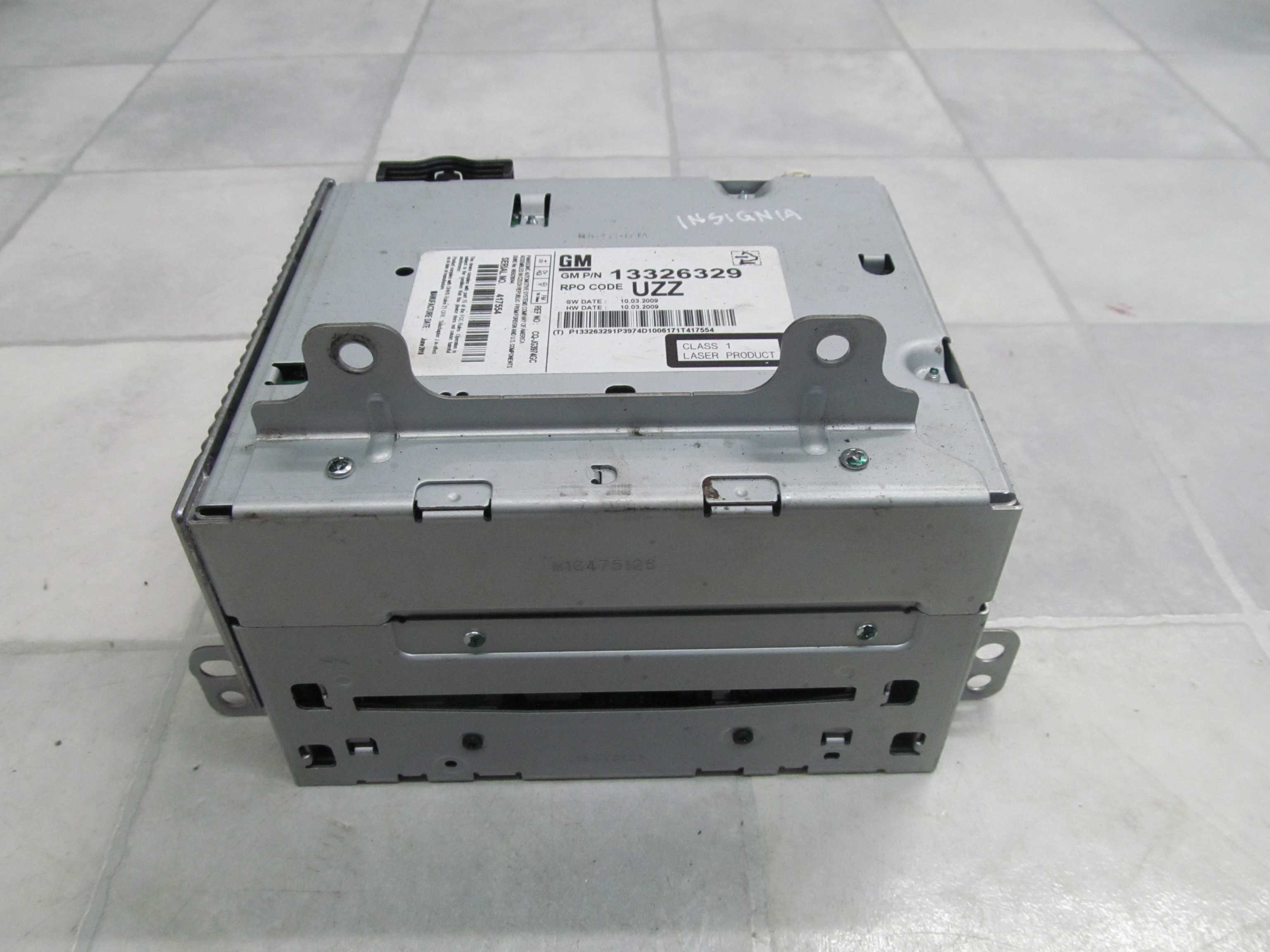 OPEL INSIGNIA 08-14 RADIO CD 13326329