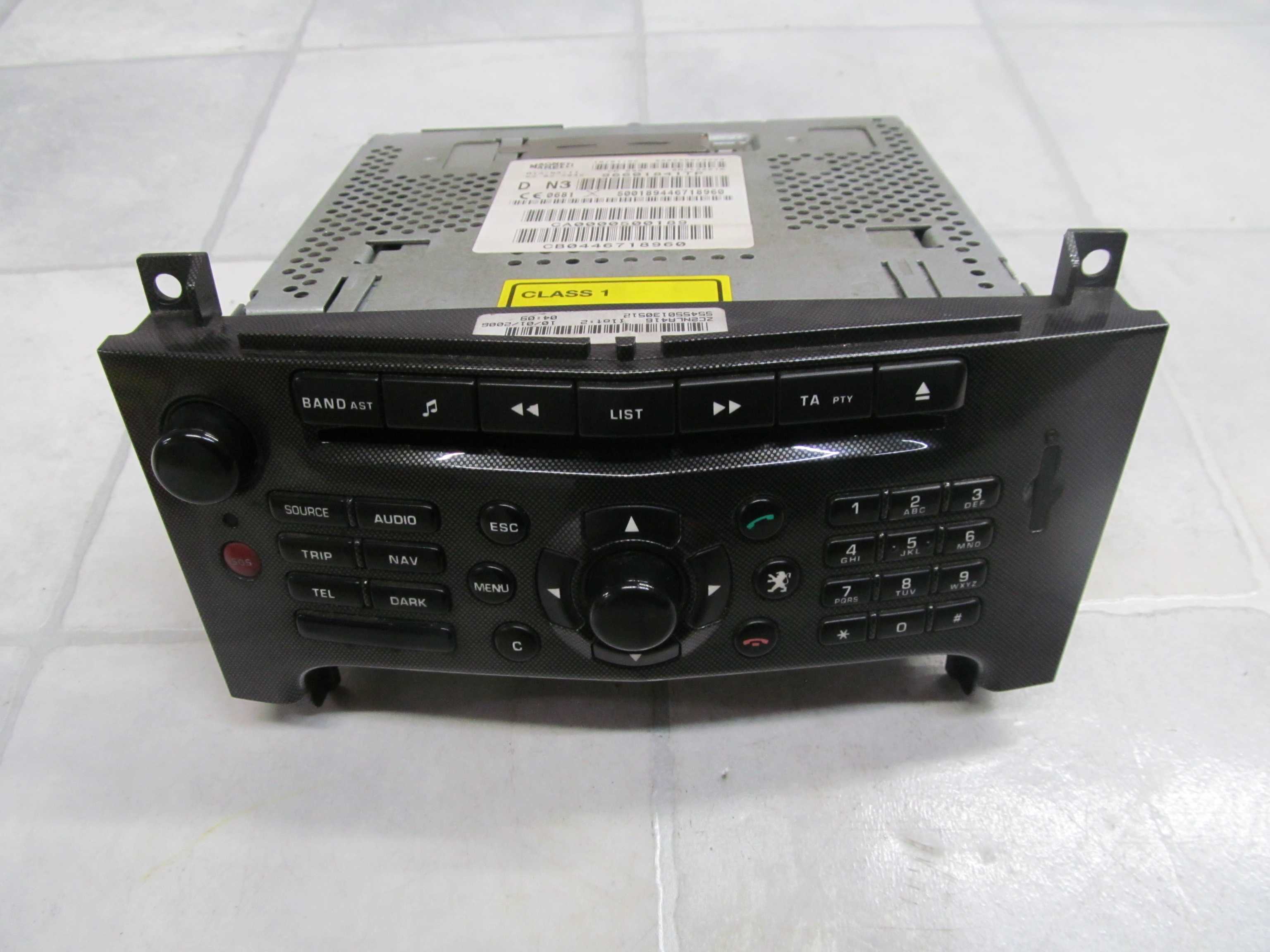 PEUGEOT 607 LIFT 05-10 RADIO CD 96601841TP