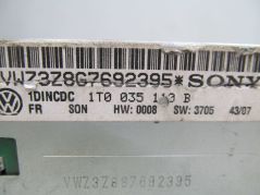 VW GOLF V TOURAN ZMIENIARKA 6 CD 1T0035110B