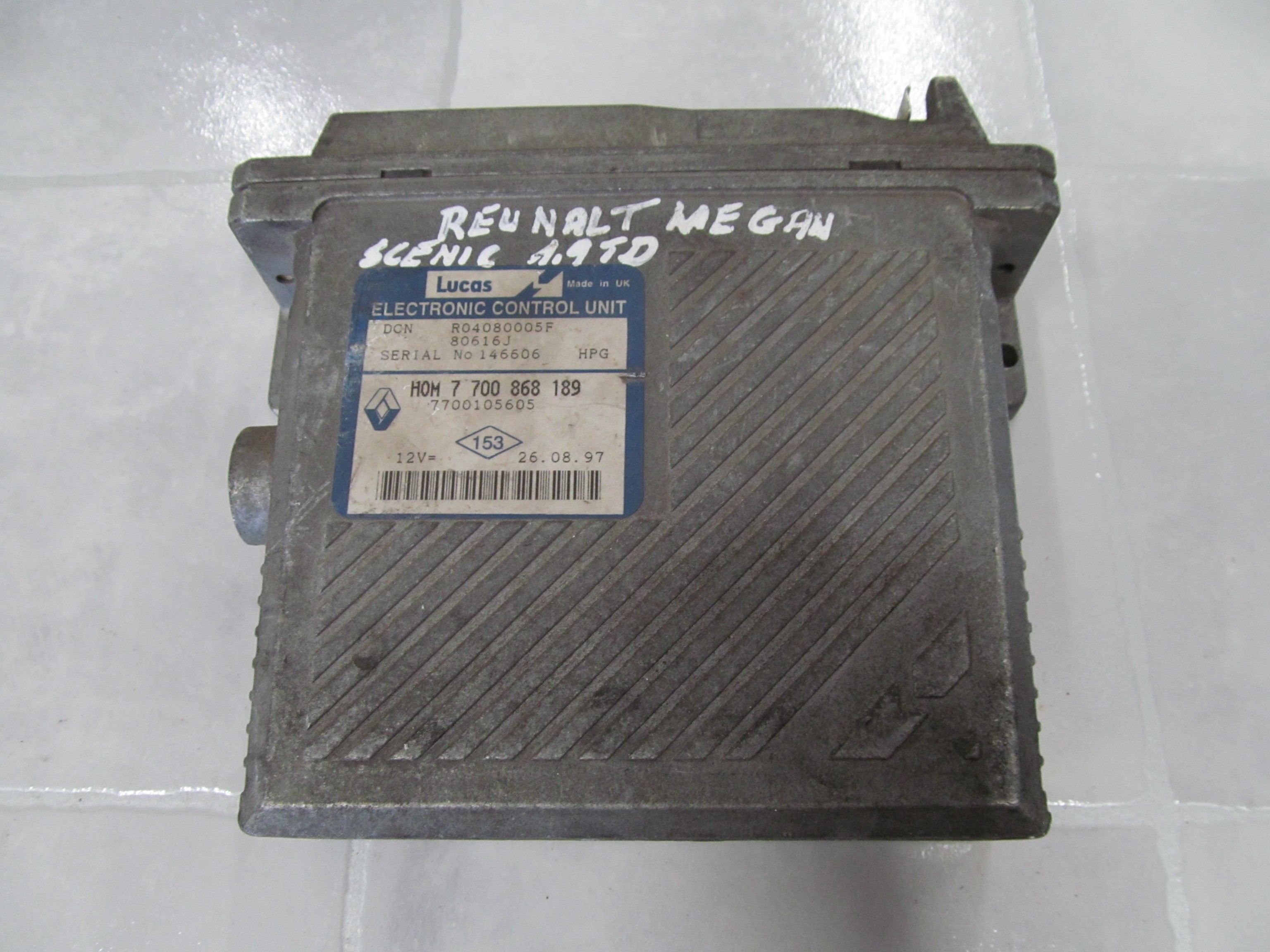 RENAULT 1.9 DTI KOMPUTER STEROWNIK 7700868189 R04080005F 7700105605