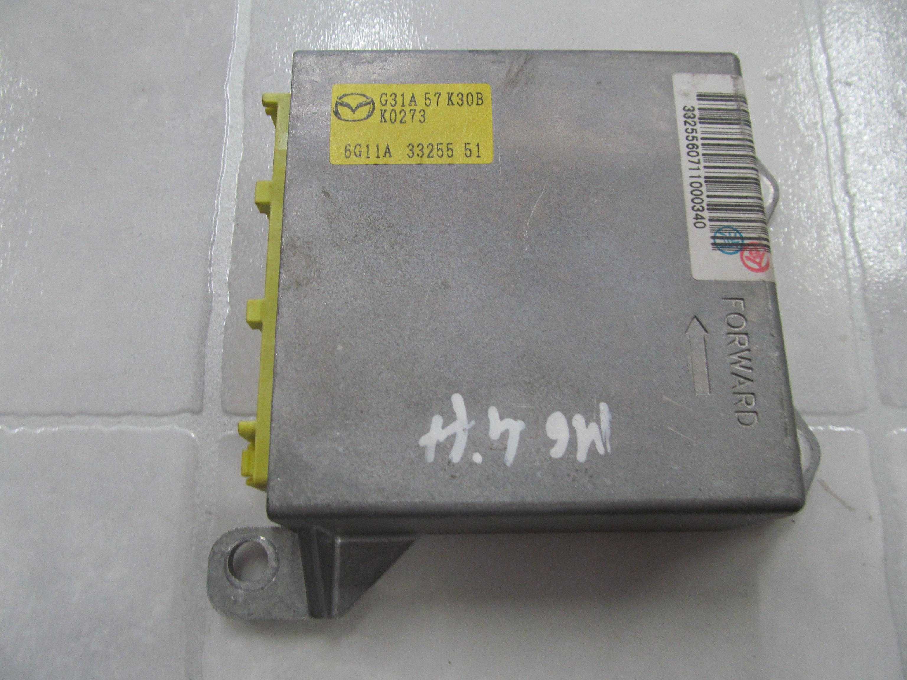 MAZDA 6 I 05- SENSOR AIRBAG PODUSZEK G31A57K30B MAZDA 6 I 05- SENSOR AIRBAG PODUSZEK G31A57K30B