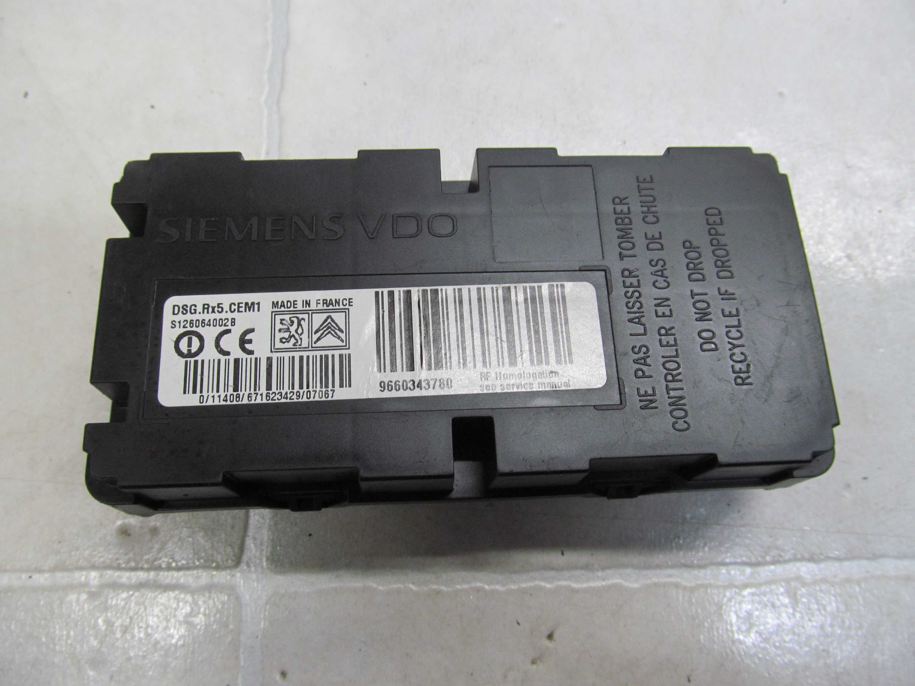 PEUGEOT 607 MODUL STEROWNIK FOTELA 9663279280
