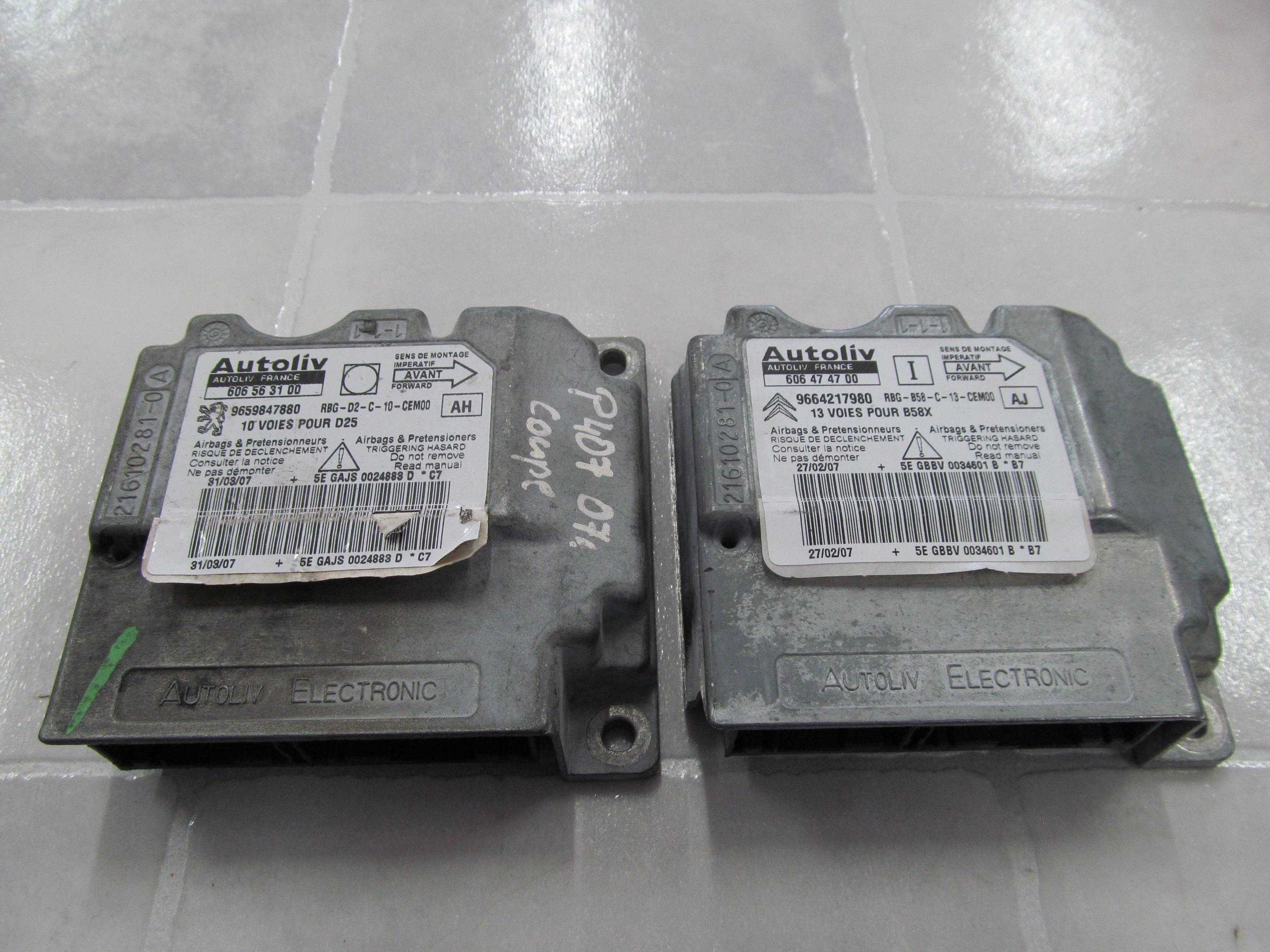 PEUGEOT 407 MODUL SENSOR AIRBAG 9659847880 PEUGEOT 407 MODUL SENSOR AIRBAG 9659847880