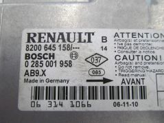 RENAULT CLIO III MODUL SENSOR AIRBAG 8200645158