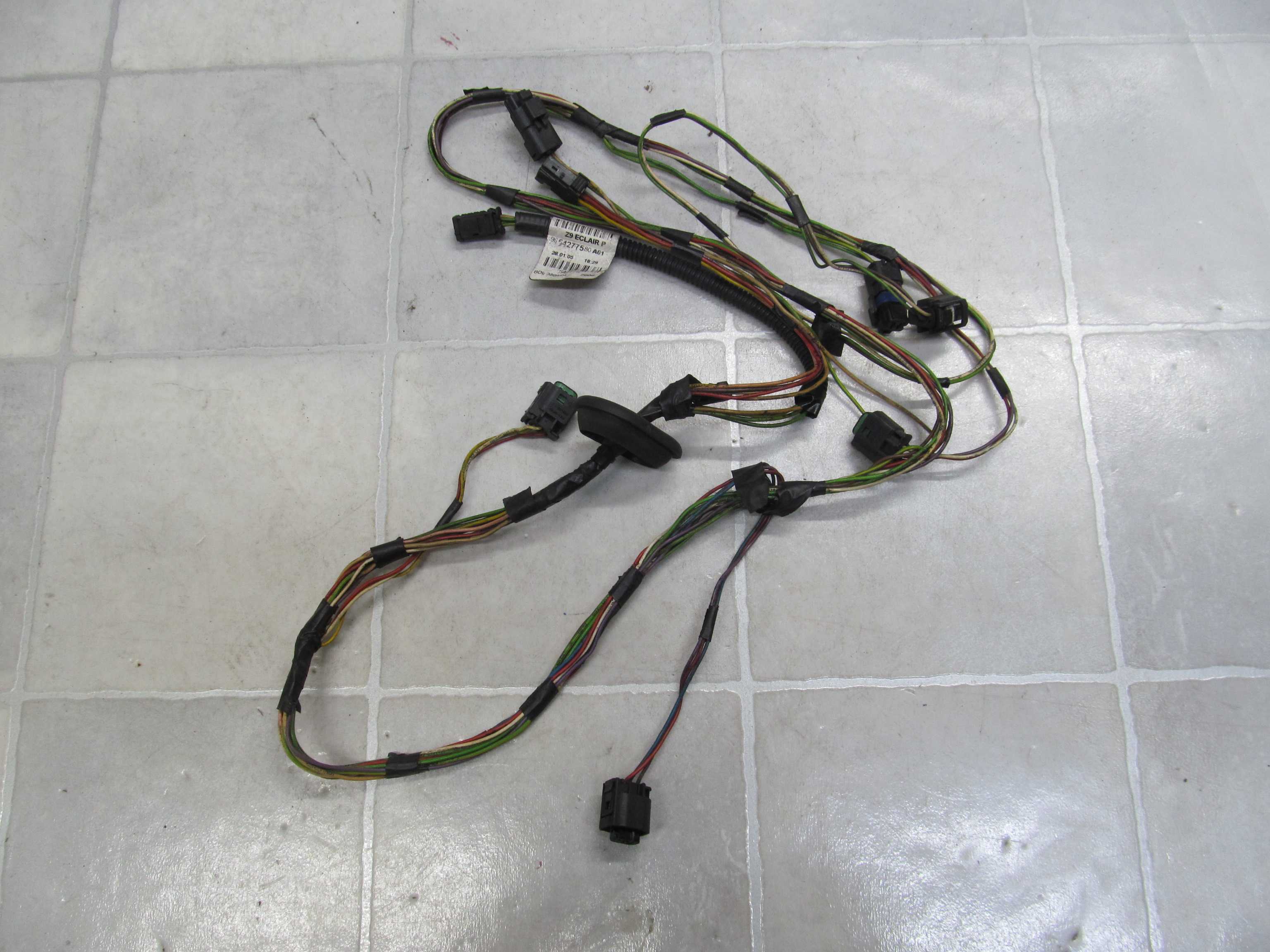PEUGEOT 607 04- WIAZKA CZUJNIKOW PDC TYL 9654277580