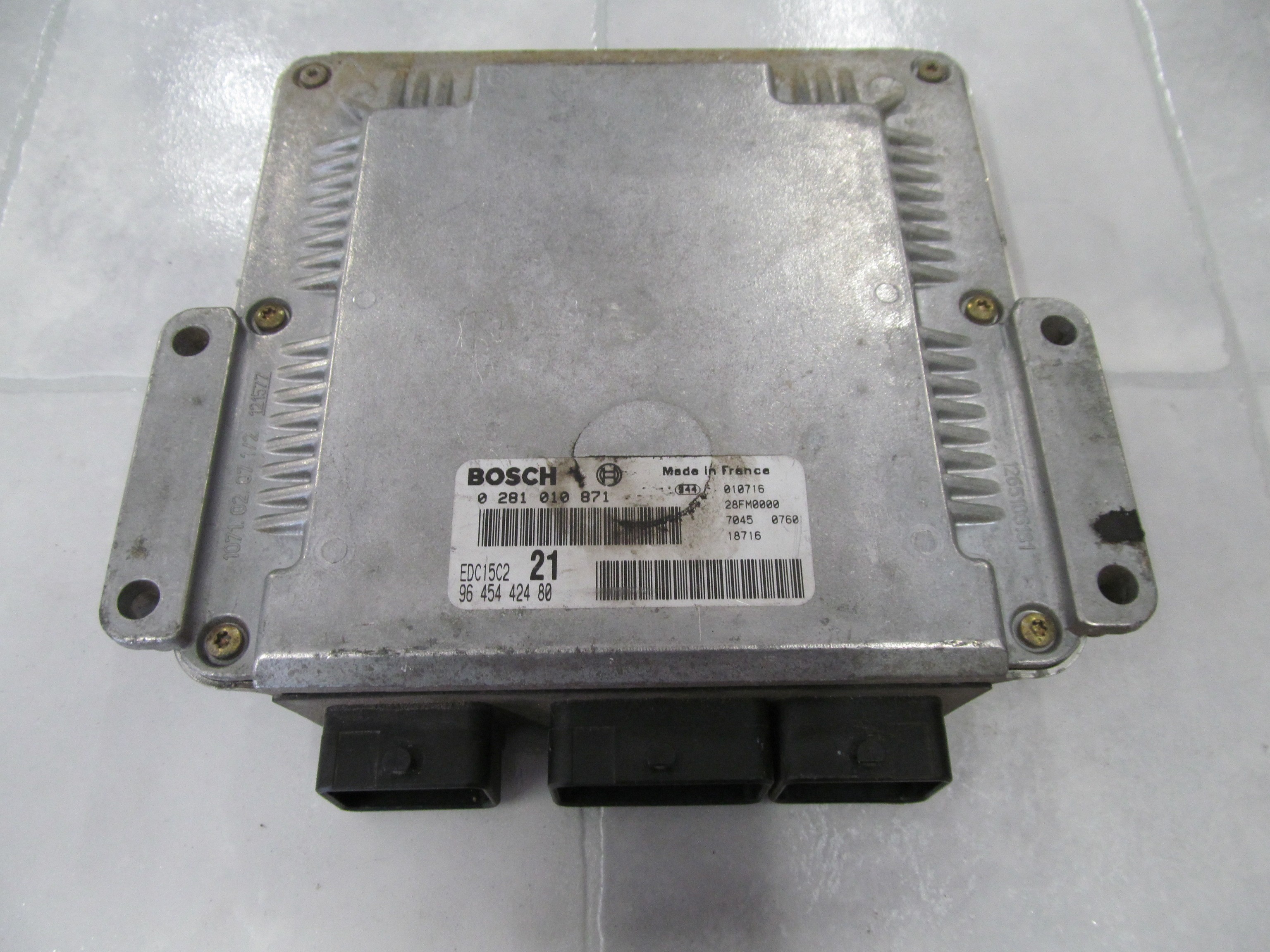 PEUGEOT CITROEN 2.0 HDI KOMPUTER STEROWNIK 0281010871 9645442480