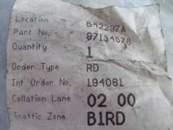 OPEL VECTRA B 95-02 OSLONA ROZRZADU 97134578