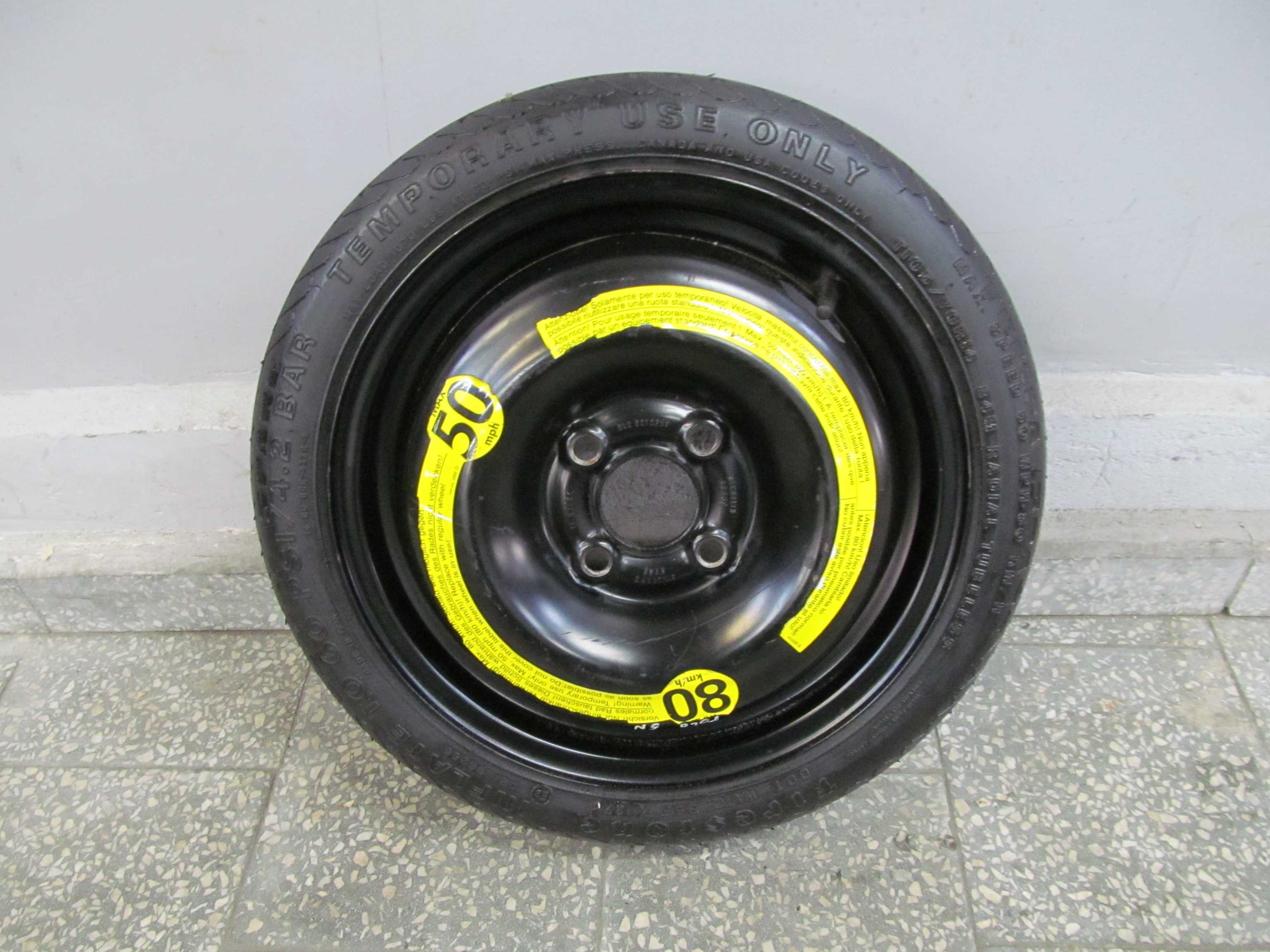 VW 4X100 14'' ET42 KOLO DOJAZDOWE ZAPAS VW 4X100 14'' ET42 KOLO DOJAZDOWE ZAPAS