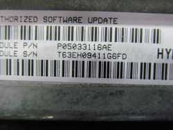 CHRYSLER PT CRUISER 2.0 16V KOMPUTER 05033116AE